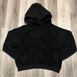 Kollar Black Sherpa Pullover Hoodie